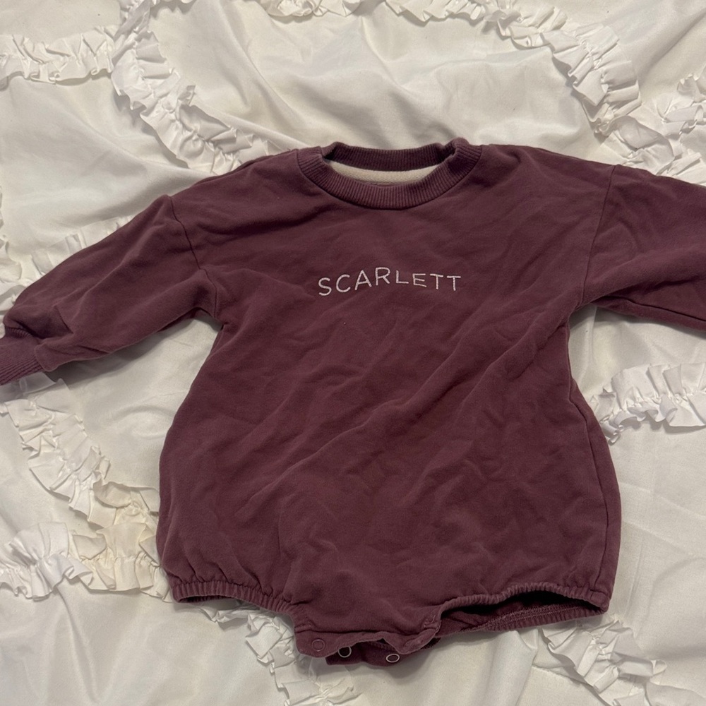 Organic Cotton Baby Bubble Sweatshirt